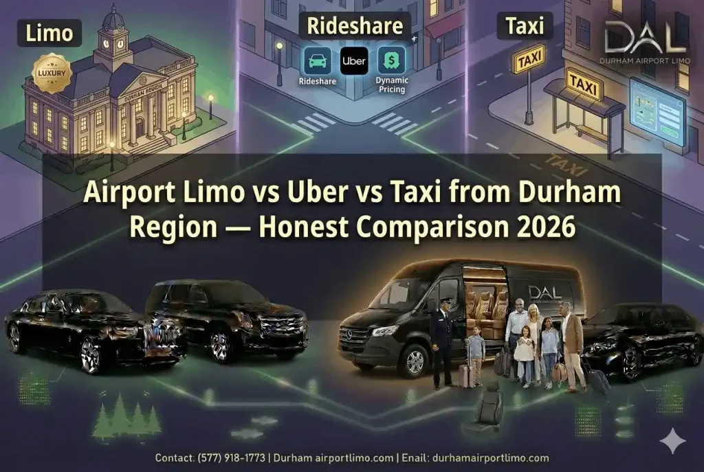 Airport Limo vs Uber vs Taxi from Durham