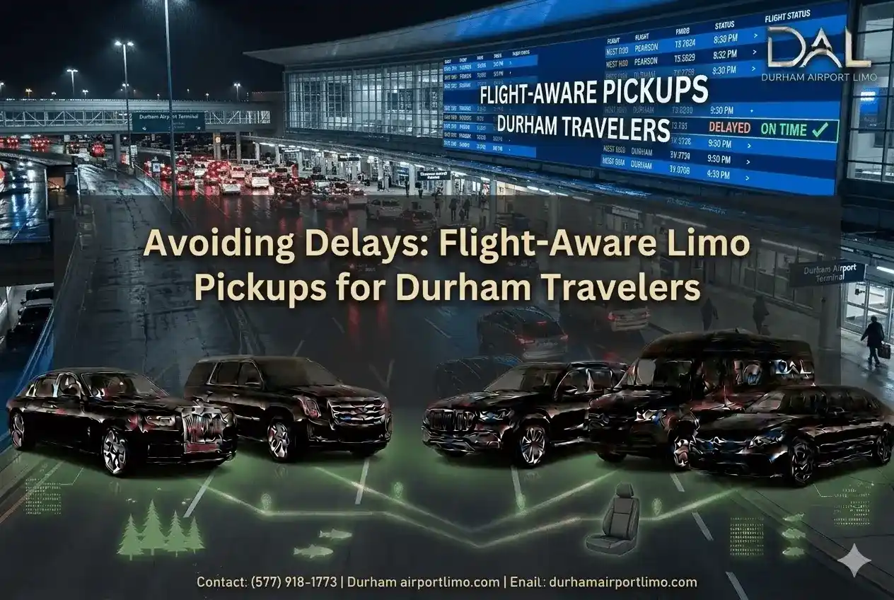 Flight-Aware Limo Pickups for Durham: No Delays Book Now