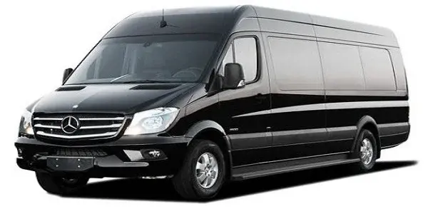 Durham Airport Limo Mercedes Sprinter luxury van service for group airport transfers and executive travel transportation