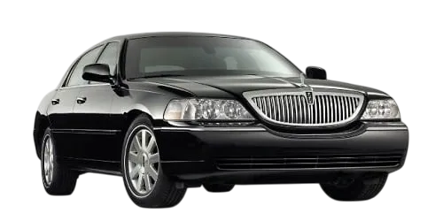 Classic black luxury Town Car